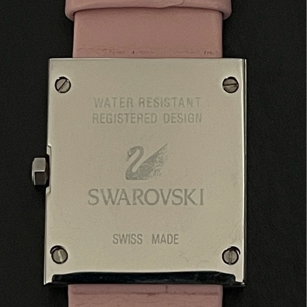 Swarovski Women's Watch Crystal Accents Light Pink Strap Vintage - Picture 7 of 14